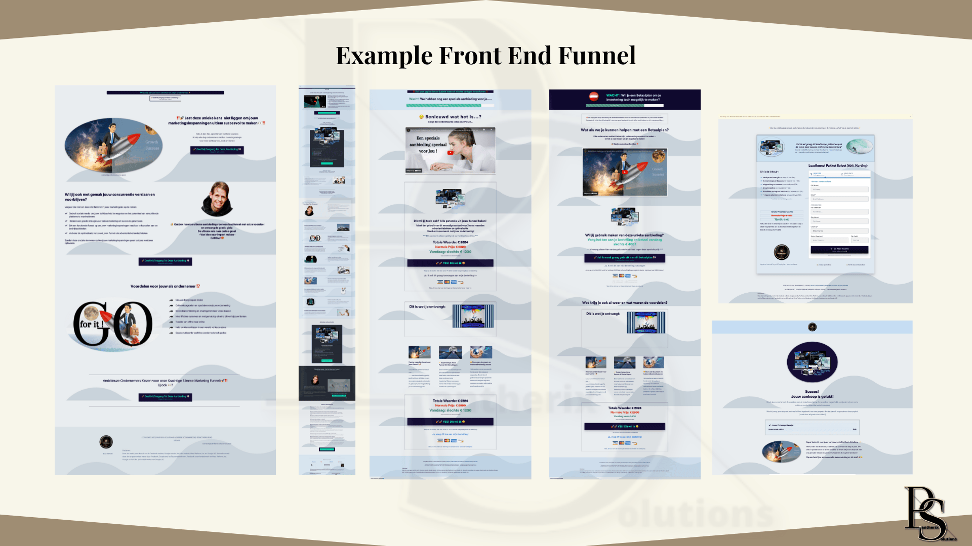 Front End or Sales Funnel Pantherix Solutions